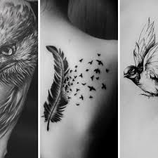 What is the Meaning behind Bird Tattoos? - Meaning and Bird Tattoos Ideas! Moving On Tattoo Ideas, Bird Tattoos With Meaning, Bird With Feather Tattoo, Feather Tattoos Meaning, Tattoo Freedom Ideas, Meaningful Bird Tattoos, Feather And Birds Tattoo Ideas, Tattoo Ideas Female Birds, Flying Bird Tattoos