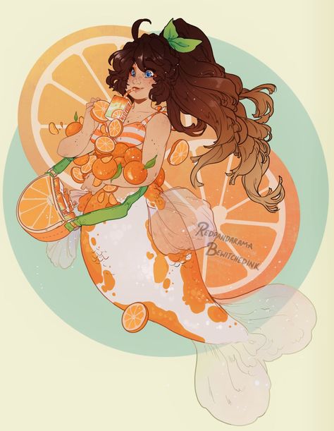 ☾ WITCH ☾ on Twitter: "🍊🥃 Day 4 🥃🍊 #mermay #mermay2020 #nationalorangejuiceday… " Witch Mermaid, Demi Human, Disney Princess Fan Art, Freelance Artist, Mermaid Art, Monster Girl, Savannah Chat, Art Inspo, Fairy Tales