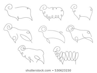 Sheep Outline, Drawing Sheep, Line Animals, One Line Animals, Line Sculpture, Sheep Logo, Sheep Tattoo, Sheep Drawing, Sheep Vector