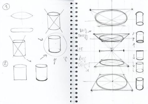 Objects Drawing, Geometric Shapes Drawing, Perspective Drawing Lessons, Geometric Design Art, Art Basics, Object Drawing, Jewelry Design Drawing, Industrial Design Sketch, Perspective Art