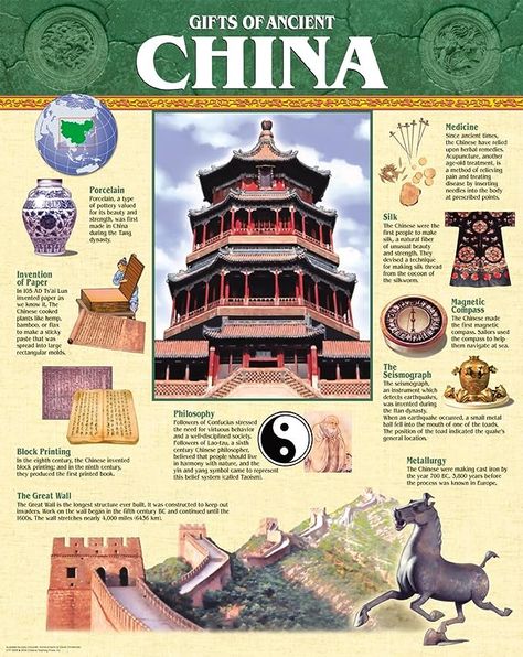 Uncover the 'Gifts of Ancient China' with your students! 🎁🏮 Explore the Creative Teaching Press Chart - a captivating visual aid for your history lessons. 📚✨ Transport your class to ancient times and discover the rich culture and innovations of China. Get your chart now and make history come alive in your classroom! #TeacherResources #HistoryLessons #AncientChina China Ancient, Creative Teaching Press, Historical Timeline, Gifts Creative, History Of India, History Timeline, Asian History, Chinese History, Study History