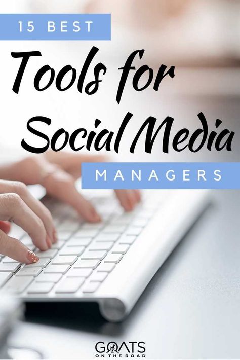 Are you planning to work online as a social media manager? Here are the 15 best tools for social media managers to have in place in order to run an incredible social media management business! Check this out and you’ll find some great resources and tips to start! | #socialmedia #influencer #apps Social Media Manager Apps, Best Social Media Management Tools, Social Media Management Tips, Influencer Apps, Social Media Manager Checklist, Marketing Apps, Instagram Manager, Business Apps, Social Media Management Business