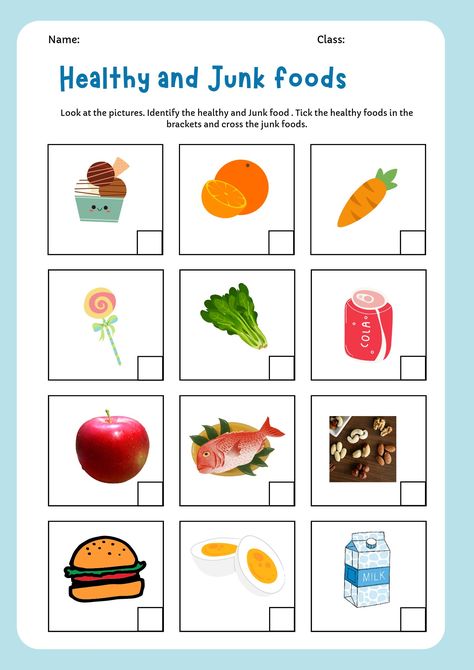 Kindergarten worksheets Healthy Foods Worksheet, Food Worksheet For Kindergarten, Food We Eat Worksheet For Grade 1, Healthy And Junk Food Worksheet, Healthy Food Worksheets For Kids, Healthy And Unhealthy Food Worksheet, Food Worksheet, Healthy Food Activities, Food Flashcards