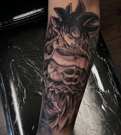 Goku Ultra Instinct Tattoo, Ultra Instinct Tattoo, Instinct Tattoo, Kakashi Tattoo, Alas Tattoo, Dbz Tattoo, Z Tattoo, Goku Ultra Instinct, Comic Tattoo