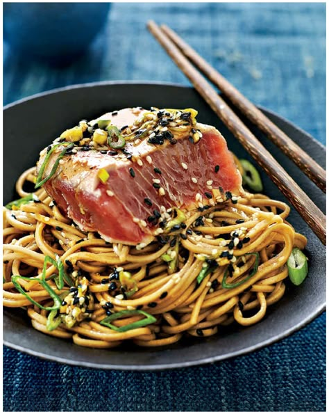 Pan Seared Tuna, Pan Seared Tuna Steak, Seared Tuna Steak, Seared Tuna Recipe, Spicy Lobster, Sesame Crusted Tuna, Seared Tuna Steaks, Fresh Fish Market, Tuna Dinners