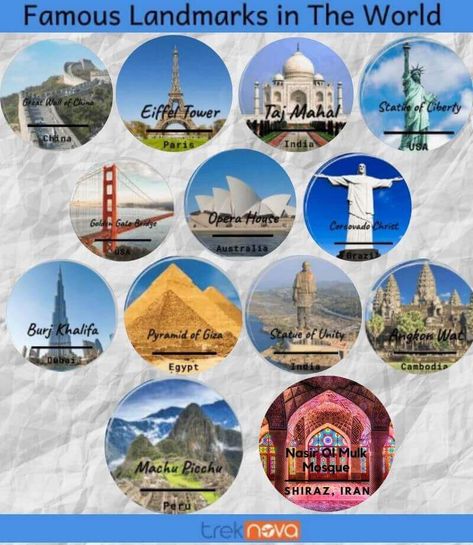 15 Most Famous Landmarks in The World - Manmade Monuments Landmarks Of The World, World Famous Places, Pink Mosque, Around The World Theme, Park Restaurant, Famous Monuments, Christ The Redeemer, Magic City, Pyramids Of Giza