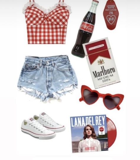 Vintage Americana Summer Outfits, American Aesthetic Outfit, Born To Die Summer Outfits, Born To Die Summer Aesthetic, Americana Fits, Born To Die Outfit, Americana Clothes, Vintage Americana Outfits, Americana Aesthetic Outfit