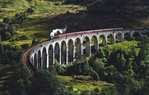 Traveling the Causeway Coastal Route in One Day • Riley's Roves Day Trips From Edinburgh, Harry Potter Train, Alnwick Castle, Scotland Road Trip, Places In Scotland, Scenic Train Rides, Eilean Donan, Train Route, Ben Nevis