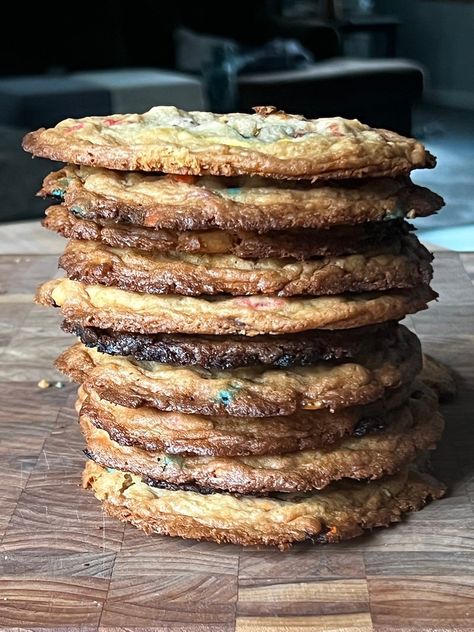 The Best Crispy Cookie Recipe Crispy Cookies Recipe, My Bizzy Kitchen, Instagram Recipes, Thanksgiving 2024, Crispy Cookies, Ww Desserts, Baking Bread, Easter Dessert, Chewy Cookie