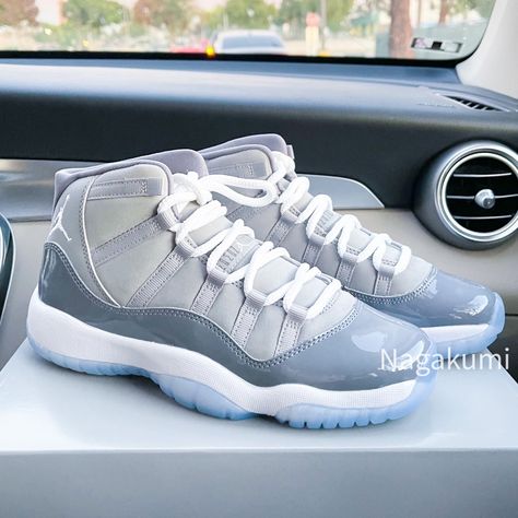 Nike Air Jordan 11 Retro Cool Grey New Release These Shoes Come With Youth Size: 5.5 Youth = Women’s 7 (Last) 6 Youth = Women’s 7.5 (Last) - Sold Color: Cool Grey Free Gift W/ Purchase Brand New With Original Box 100% Authentic It Comes With Receipt Ship Same Or Next Day Final Sale #Nike #Jordan11 #Streetwear #Sneaker D11 Jordan 11 Grey, Air Jordans 11, Jordan Shoes 11, Jordan Outfits Womens, Gray Nike Shoes, Jordan Retro 11 Low, Nike Shoes Women Fashion, Jordan 11s, Trendy Shoes Sneakers