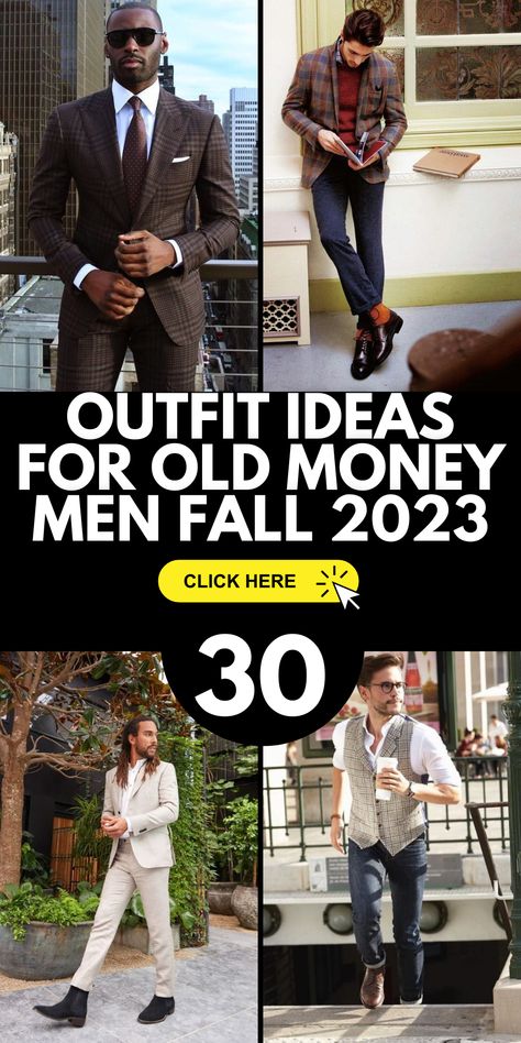 Modern Old Money Outfits Men, Quite Luxury Outfit Men, Men’s Classic Style, Old Money Style Outfits Men, Old Money Look Men, Old Money Fall Outfit Men, Polo Ralph Lauren Mens Outfit, Old Money Man Outfit, Old Money Suits Men