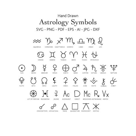 Astrology Symbols Svg Bundle Horoscope Svg Planets Symbols - Etsy Canada Planets Symbols, Planet Symbols, Monthly Flowers, Witch Types, Astrology Symbols, Motorcycle Humor, Tarot Collection, Scorpio And Libra, Meaningful Symbols