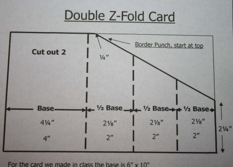 Double Z-fold Card Tutorial Cascading Card, Card Shapes, Z Cards, Step Card, Fancy Fold Card Tutorials, Tri Fold Cards, Handcrafted Cards, Card Making Templates, Card Folds