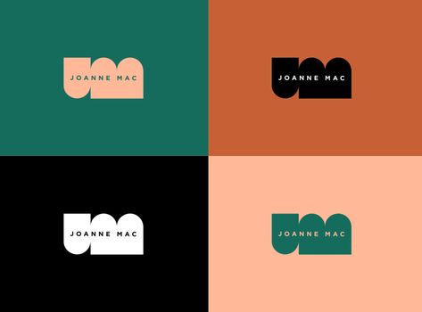 Personal Brand Logo by Joanne Mac Logo For Personal Brand, Logos And Branding, Personal Brand Logo Design Inspiration, Graphic Designer Personal Logo, Cool Branding Design, Self Branding Logo, Graphic Designer Logo Personal Branding, Logo Color Palette Branding, Cute Brand Logo