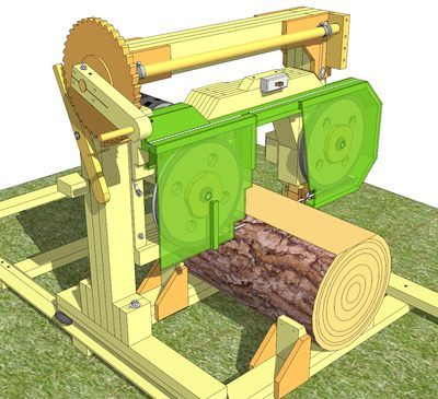 14" bandsaw / sawmill plans for sale Homemade Bandsaw Mill, Portable Saw Mill, Bandsaw Mill, Woodworking Software, Lumber Mill, Wood Mill, Woodworking Machinery, Homemade Tools, Wood Tools