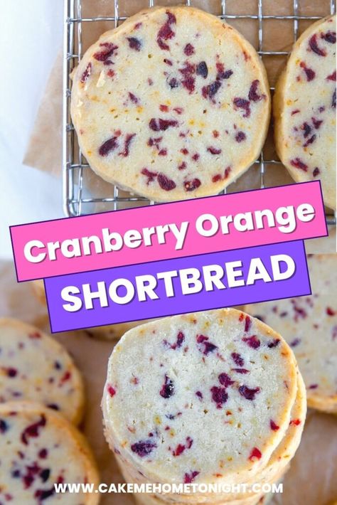 Cranberry Orange Shortbread, Shortbread Cranberry Cookies, Cranberry Orange Shortbread Cookies Recipe, Cranberry Orange Shortbread Cookie Recipe, Dried Cranberry Shortbread Cookies, Cranberry Orange Shortbread Cookies, Almond Shortbread Cookies, Cranberry Almond, Easy Christmas Cookie Recipes