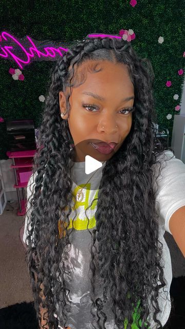 Braided Hairstyles For Black Women Passion Twist, Women Braided Hairstyles Black, Braiding Curly Hairstyles, Large Part Twists, Twist And Curls Black Hairstyles, Weave Twist Hairstyles Black Women, Jumbo Braids With Marley Hair, Straight Back Twists, Boho Styles Braids