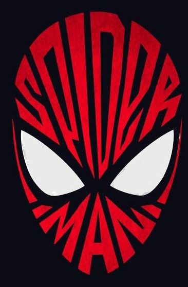 The Graphic designer "Sergey Kirmanov" came up with logo designs for some of the most popular superheroes, villains, and other characters that incorporate typography in a surprisingly cool way. Here the word Spiderman is smartly typographed all over Spiderman's mask in red signature colour blended in a manner as if the typography is Spider's web patterns. Spiderman Design For Tshirt, Spiderman Typography, Spiderman Shirt Design, Spiderman Design Ideas, Spiderman Graphic Design, Spiderman Tshirt Design, Comic Logo Design, Spiderman Silhouette, Spiderman Font