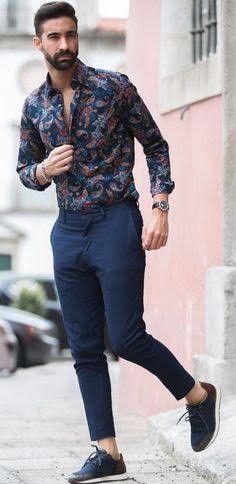 Style#fashion#perfect# Men Shirt Style Formal Classy, Pattern Shirts For Men, Summer Business Casual Outfits, Gentlemens Guide, Formal Dresses For Men, Mens Casual Suits, Stylish Shirts Men, Mens Facial, Shirt Outfit Men