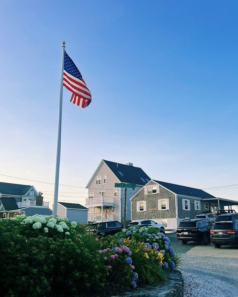 it’s a new england summer New England Flag, New England Summer, England Summer, England Flag, Island House, House Architecture, Summer 24, July 10, Rhode Island