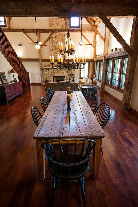 . Dining Porch, Table Design Ideas, Barn Living, Barn Renovation, Grande Table, Farmhouse Dining Table, Table Table, Farmhouse Dining Room, Black Table