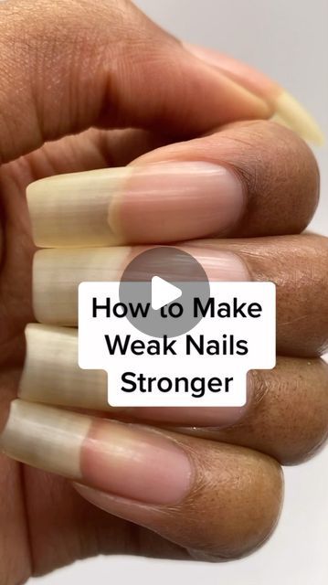 Nail Stronger How To Make, How To Make Your Nails Stronger, Nail Strengthener Diy, Grow Nails Faster And Stronger, Make Your Nails Stronger, Strong Nails Diy, Nails Stronger, Nail Guide, Nail Strengthening