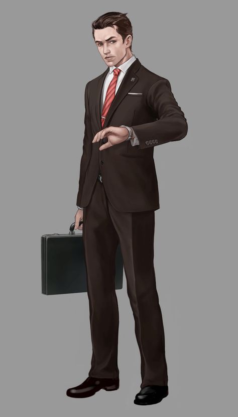 Shinra Office Worker Concept Art - Final Fantasy VII Remake Art Gallery Office Worker Character Design, Worker Character Design, Library Games, Art Final, Police Story, Group Project, Final Fantasy Vii Remake, Office Worker, Game Concept Art