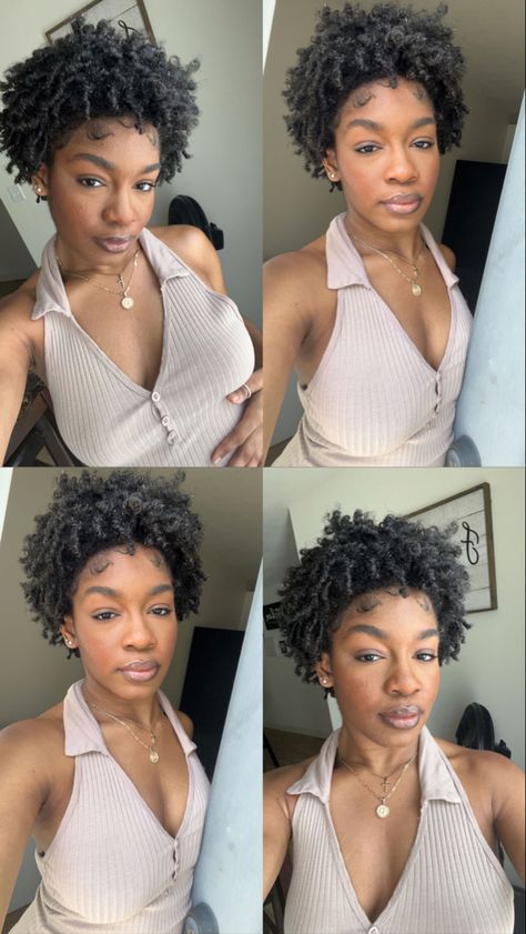 #bigchop22 #4bhairbigchop #4chairbigchop #edges #4btwa #twa #twa2022 #hayydej #naturalhairblackgirl #fingercoils #makeupblackgirl #naturalmmakeupblackgirl Twa Curly Hairstyles, 4c Twa, Hairstyles 4c, 4 Hairstyles, 4b Hair, Hair Puff, Brown Hair Inspo, Girl Hairstyle, Hairstyle Inspo