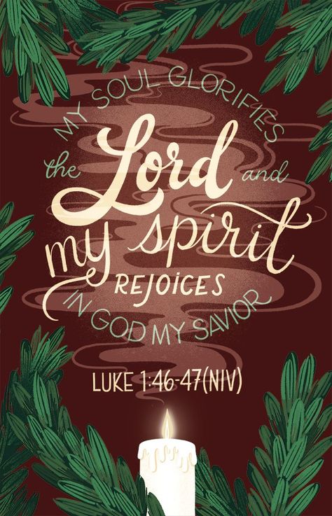 Luke 1:46-47 (NIV) Illustration by Alissandra Seelaus December 5 Bible Verse, December Bible Verses, Christmas Scripture Verses, Christmas Bible Verse Wallpaper, Bible Verse Illustration, Cute Christmas Illustration, Christian Christmas Quotes, Bible Goals, Bible Sketches