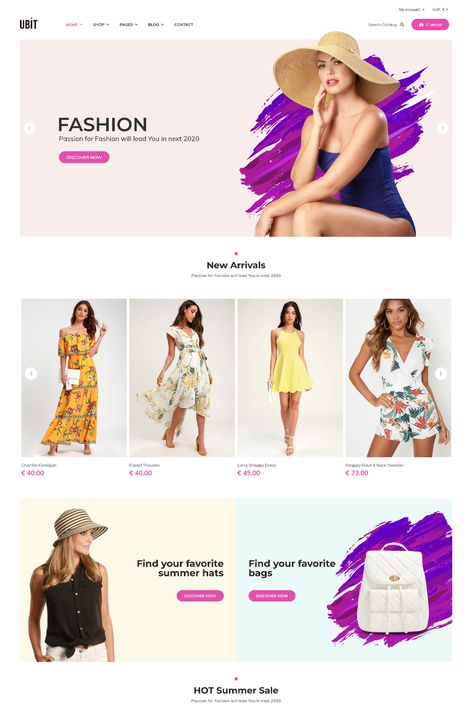 The "Ubit - Multipurpose WooCommerce Theme" is designed to cater to a variety of online businesses, allowing them to create a versatile and attractive e-commerce website. E Commerce Website Design, Online Store Website, Website Design Wordpress, Minimalist Layout, E Commerce Website, Ecommerce Website Design, Webpage Design, Woocommerce Themes, Fashion Stores