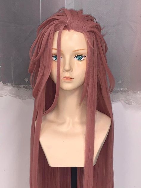 Long Hair Pose Reference, Hairstyles For Ocs, Character Hair Design, Unique Anime Hairstyles, Long Hair Oc, Villain Hairstyles, Feather Hairstyle, Formal Hairstyle Ideas, Long Dyed Hair