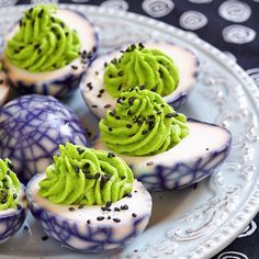 Who doesn't love deviled eggs or Halloween? Create these quirky & spooky deviled eggs to elevate your Halloween spread! 👻 🎃💀 🕷 ✶ ✶ ✶ #madewithEB #onlyfeedmeEB #thEBest #egglandsbest #yougetwhatyouputin #bettereggs #betternutrition #fall #pumpkin #seasonal #pumpkinseason #halloweenrecipes #deviledeggs #halloweeneggs Halloween Eggs, Halloween Deviled Eggs, Appetizers Healthy, Halloween Breakfast, Spooky Things, Tea Eggs, Halloween Appetizers, Healthy Halloween, Party Appetizers