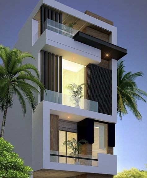 G 2 Front Elevation Design Latest Modern, Triplex House Elevation, G 3 Front Elevation Design Modern, Front Elevation Designs G+2, G 2 Front Elevation Design Latest, G 3 Front Elevation Design, G 2 Elevation Design, Home Design 3d, Front Building Design