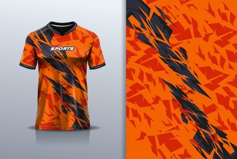 Orange Vector Background, Sports T Shirt Design Ideas, Sports Tshirt Designs Men, Orange Jersey Design, Cool Jersey Design, Sport Jersey Design, Men Background, Volleyball Jersey Design, Esports Jersey