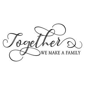 Silhouette Design Store - Product ID #299679: heart flourish with leaves Family Sayings And Quotes Short, Cricut Embellishments, Sweet Family Quotes, Together We Make A Family, Grandma Quotes, Vinyl Quotes, Family Svg, Silhouette Stencil, Love My Man