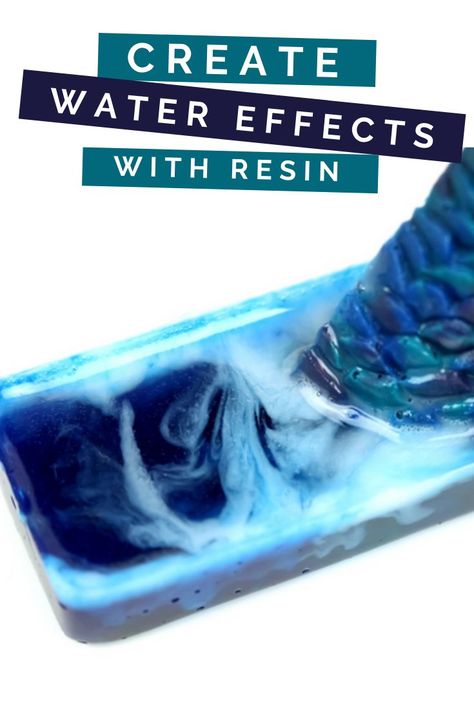 HOW TO CREATE REALISTIC WATER WITH RESIN #crafts #resin #resincrafts #mermaid Diy Resin Tumbler, Resin Crafts Ideas Inspiration, Beautiful Mermaid Tail, Resin Galaxy, How To Make Keychains, Resin Tips, Marbling Techniques, Mermaid Figurine, Resin Crafts Tutorial