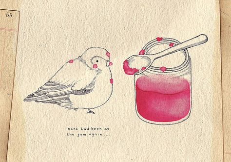 Kate Wilson, Bird Doodle, Bee Stuff, Greeting Card Inspiration, Writing Therapy, Art Pins, Little Doodles, Art Appreciation, Water Colors