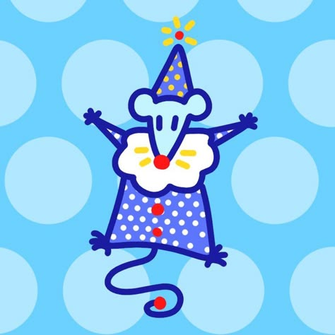 Clown Possum Drawing, Lil Clown Drawing, Blue Clown Aesthetic, Clown Color Pallete, Clown Widget, Cute Clown Wallpaper, Cute Clown Aesthetic, Clown Matching Pfps, Clown Art Aesthetic