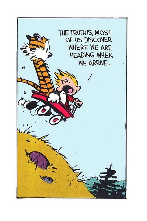 Don't give up. - Imgur Calvin Und Hobbes, Calvin And Hobbes Quotes, Calvin And Hobbes Comics, Bd Comics, Truth Of Life, A Tiger, Calvin And Hobbes, Fun Comics, A Cartoon