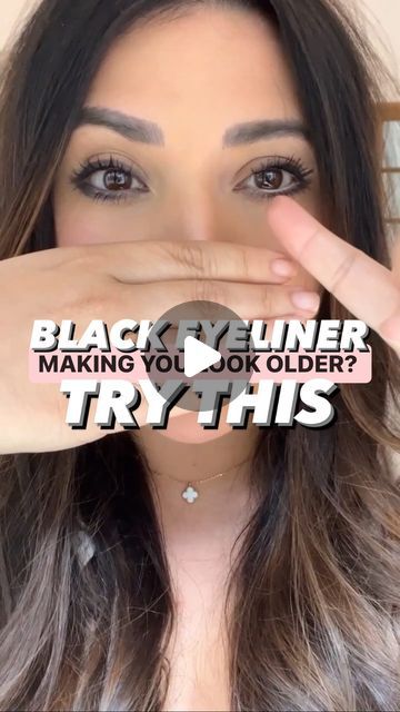 Black Eyeshadow As Eyeliner, Eye Makeup Hacks For Beginners, Eye Makeup Brown Eyes Tutorial, Eyeliner For Dark Brown Eyes, How To Do Dark Eyeshadow, How To Line Eyes, Easy Black Eyeliner Looks, Dark Eye Makeup Tutorial Step By Step, Eyeliner To Make Eyes Bigger