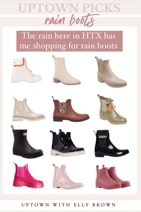 Fall Rainboot Outfits, Shoes For Rain, Rainboots Outfit Summer, Waterproof Boots Outfit, Rainboots Outfit Fall, Rain Boots Outfit Summer, Rain Booties Outfits, White Rain Boots Outfit, Rainy Boots Outfit