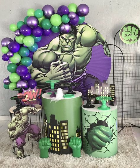 Hulk Birthday Party Ideas, Hulk Theme Party, Hulk Decorations, Hulk Birthday Party, Hulk Theme, Hulk 4, Hulk 3, Hulk Hulk, Hulk Birthday Parties