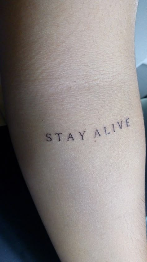 Staying Alive Tattoo, Small Twenty One Pilots Tattoos, Alive Tattoo Ideas, Tatuajes Twenty One Pilots, 21 Pilots Tattoo, Twenty One Pilots Tattoo Ideas, Tatuagem Twenty One Pilots, Alive Tattoo, Twenty One Pilots Tattoo