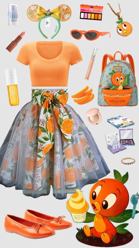 Orange Bird Disneybounding #disney #orangebird #disneybound #outfitinspo Disney Graduation, Disney Trip Outfits, Outfit Polyvore, Family Disney Trip, Disney World Outfits, Disney Bound Outfits, Orange Bird, Trip Outfits, Teenager Outfits