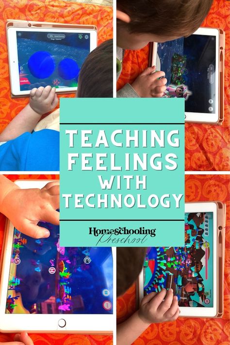 Teaching Feelings with Technology - Homeschooling Preschool Technology Activities For Preschool, Preschool Technology, Teach Feelings, Teaching Feeling, Appropriate Technology, Homeschooling Preschool, Classroom Management Techniques, Health Practices, Preschool Education