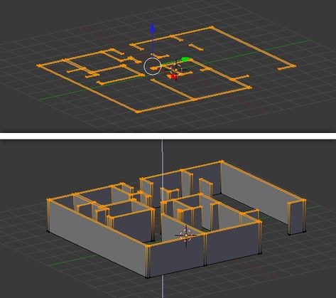 Free Blender Tutorial Create A 3D Floor Plan From An Architectural Schematic Blender House Model, 3d Modeling Blender, Blender 3d Inspiration, Blender 3d Tutorial, Blender Architecture, 3d Max Tutorial, Blender Modeling, Blender Tips, 3ds Max Tutorials