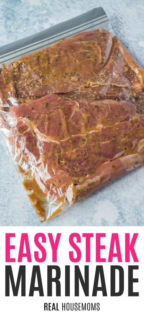 Steak Marinade With Mustard, Charcoal Steak Marinade, Maranaide For Steak, Steak Marinade T Bone, Clean Steak Marinade, Rib Eye Steak Marinade Recipes, Marinade For Steaks Grilling, Baking Soda Steak Marinade, Italian Dressing Steak Marinade