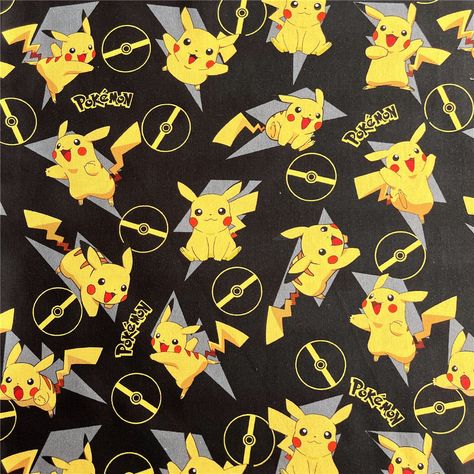 Caroon Pokemon Cotton Pocket Monster Fabric Printed Plain Sewing Animation Cloth 43Inch x 1/2 Yard 100% cotton Sewing Animation, Anime Fabric, Pocket Monsters, Hong Kong, Printing On Fabric, Pokemon, Cotton Fabric, Yard, China