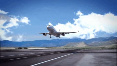 Airplane Gif, Fly Gif, Movie Special Effects, Scene Gif, Airplane Landing, Animiertes Gif, Plane Flight, Creative Backdrops, Sky Gif