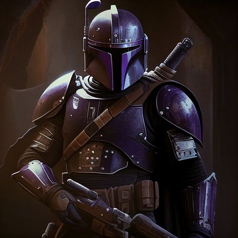 Purple Mandalorian, Mandalorian Clans, Star Wars Kotor, Mandalorian Cosplay, Angel Spirit, Mandalorian Armor, Star Wars Concept Art, Stars Wars, Knight Armor